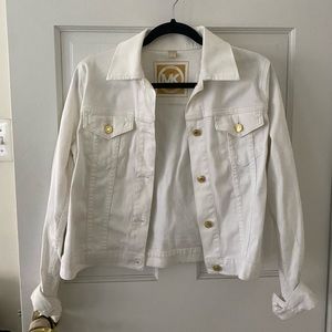 White Jean Jacket from Michael Kors